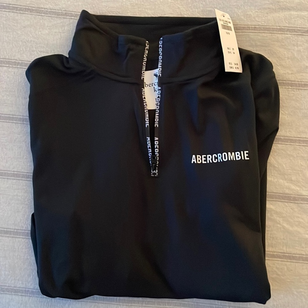 Boys Abercrombie long sleeve quarter zip